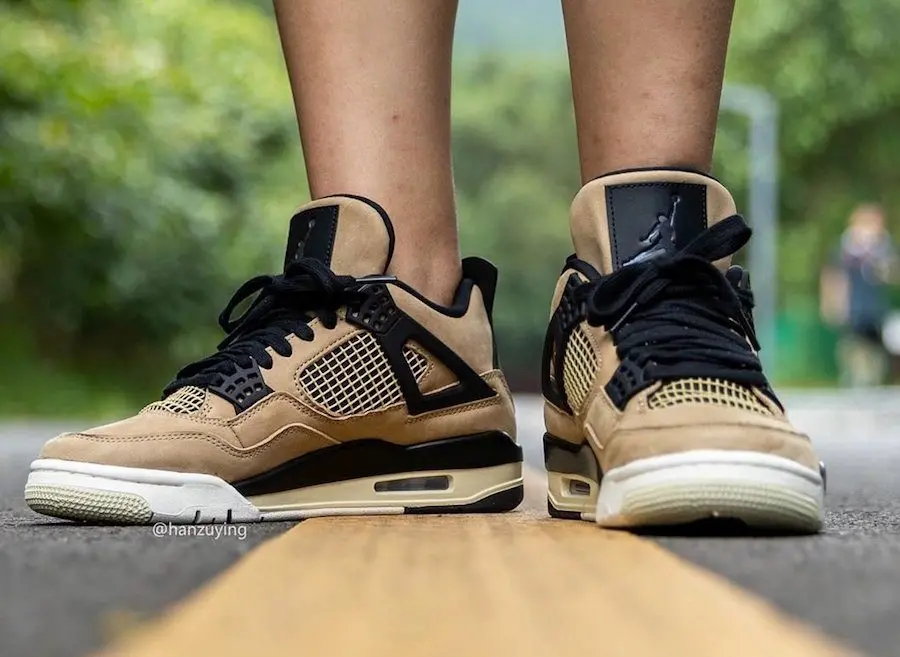 Giày Wmns Air Jordan 4 Retro 'Mushroom' AQ9129-200 - Ảnh 3