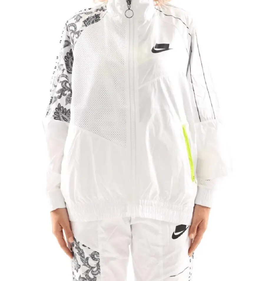 Quần áo Nike NSW Woven Track Jacket New Black White AR3025-100 AR2940-100