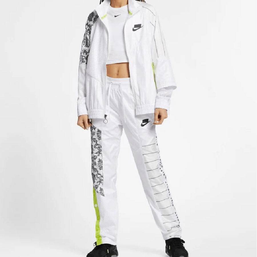 Quần áo Nike NSW Woven Track Jacket New Black White AR3025-100 AR2940-100 - Ảnh 4