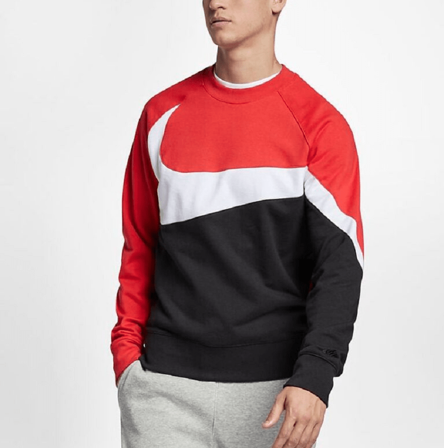 Áo Nike Sportswear Swoosh Crewneck AR3088-010 - Ảnh 5