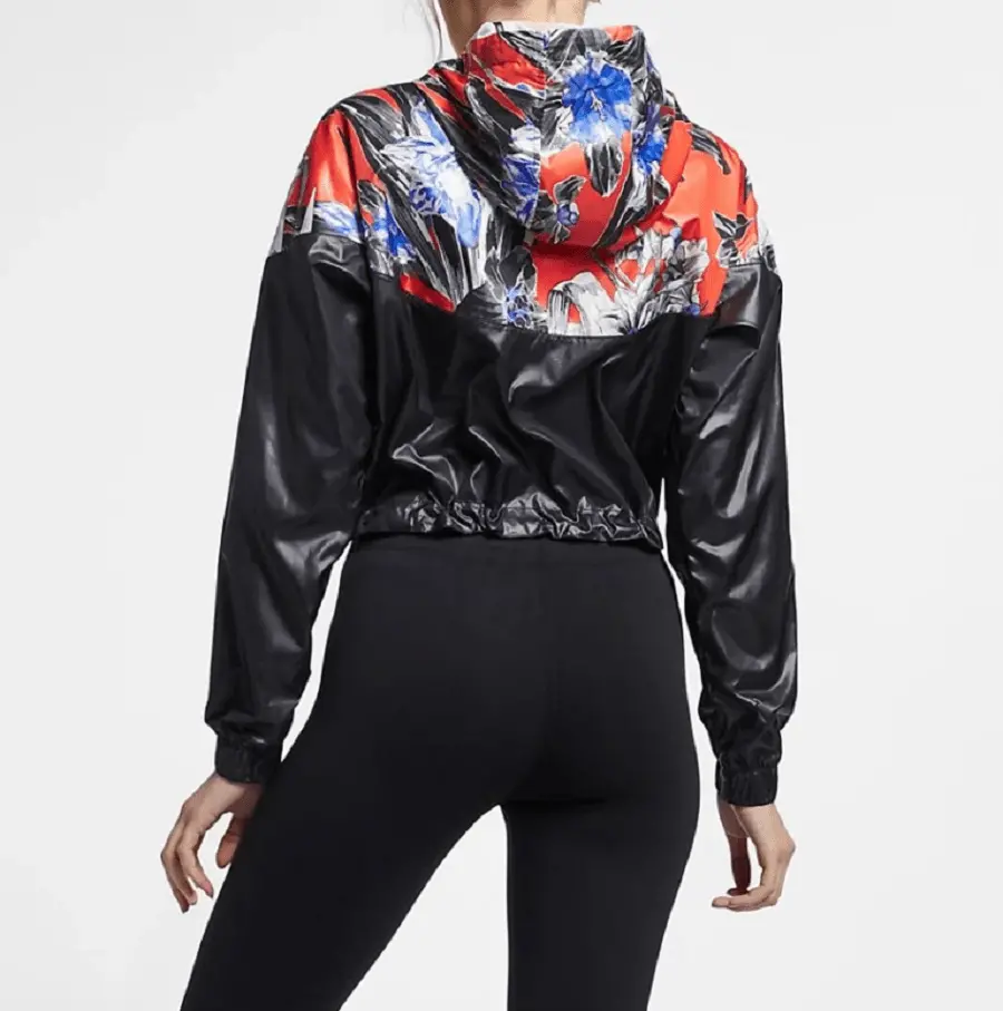 Áo Nike Hyper Femme Crop Jacket Windrunner Floral AR5151-010 - Ảnh 3