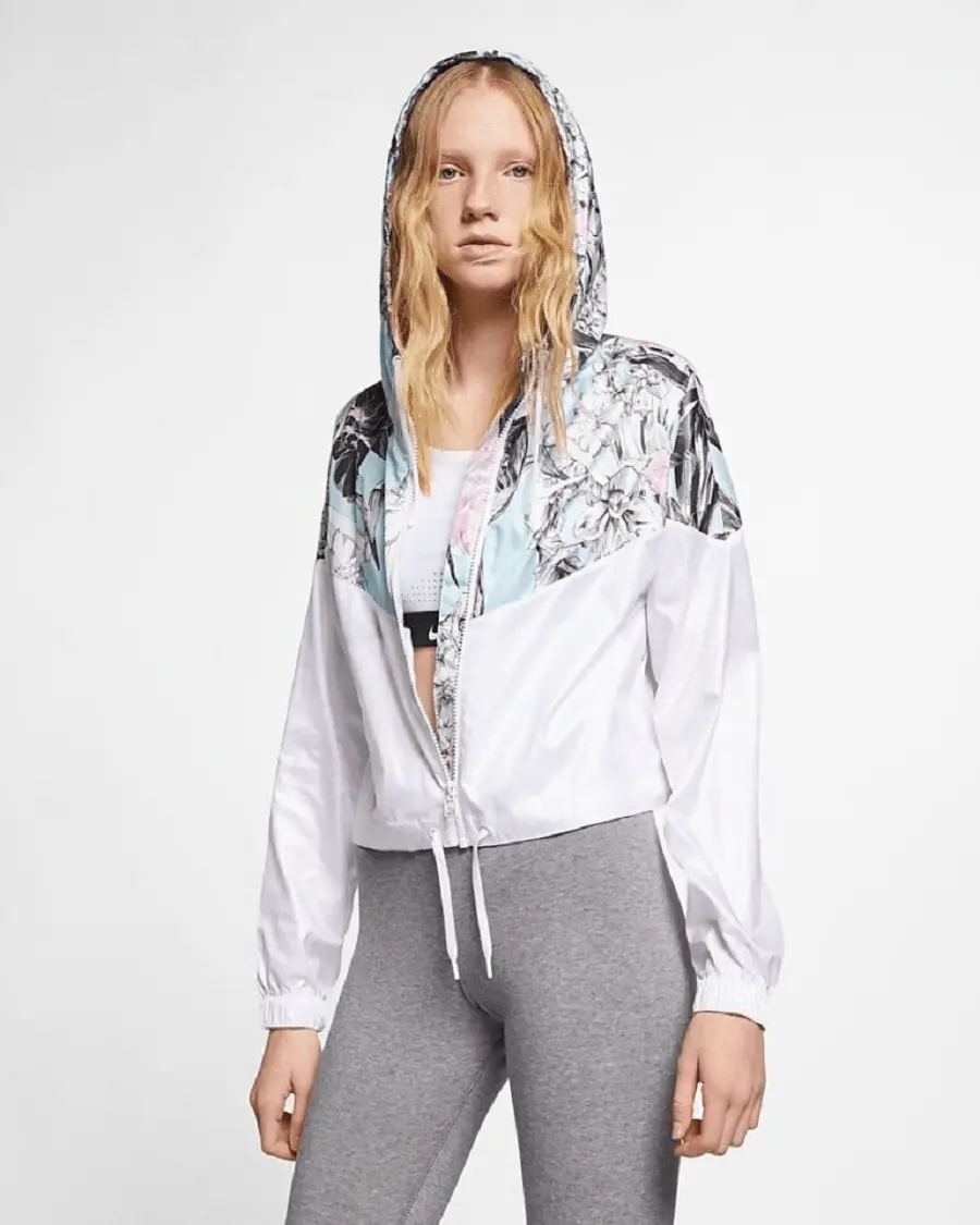 Alternative view of Áo Nike Windrunner Cropped Jacket Women White AR5151-100
