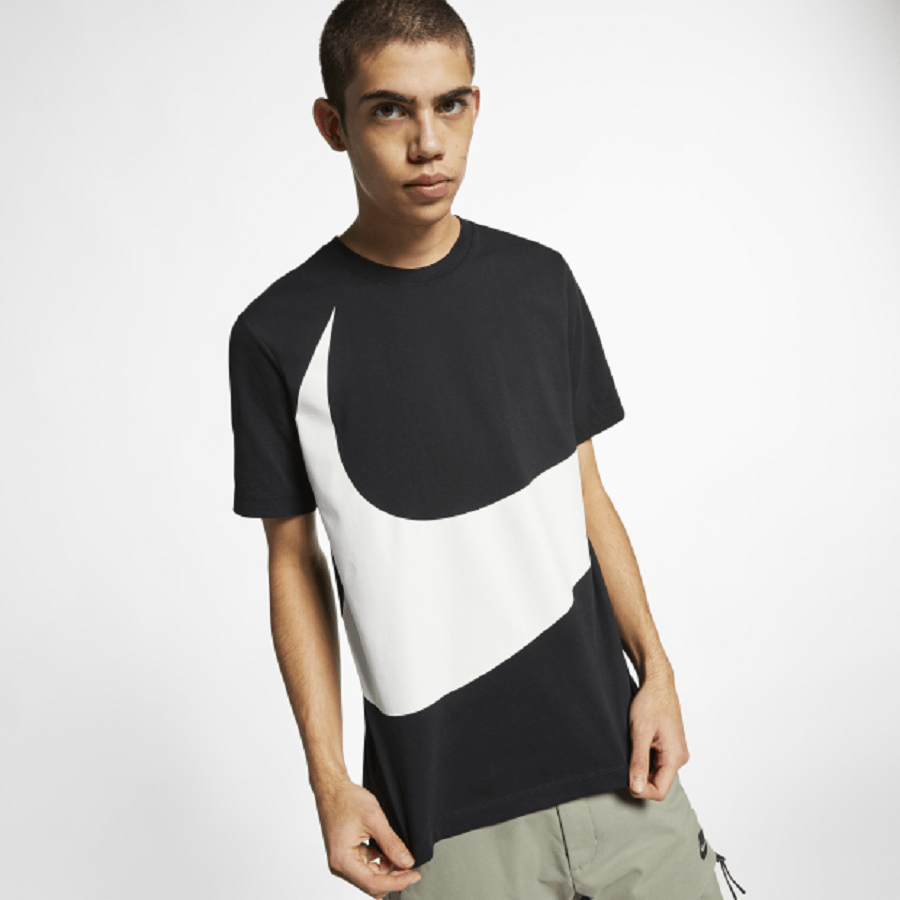 Áo Nike Men Sportswear Swoosh T-shirts Black AR5192-010 - Ảnh 4