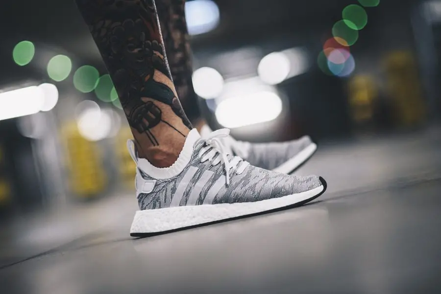 Giày Adidas NMD R2 PK "GREY ORANGE" BY9410 - Ảnh 6