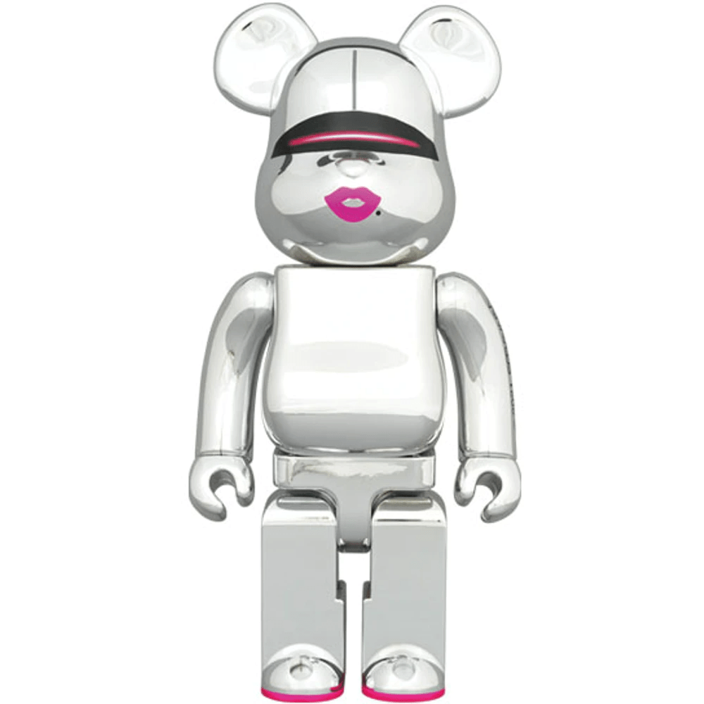 Mô Hình Bearbrick Sorayama 2G Silver Ver 2G