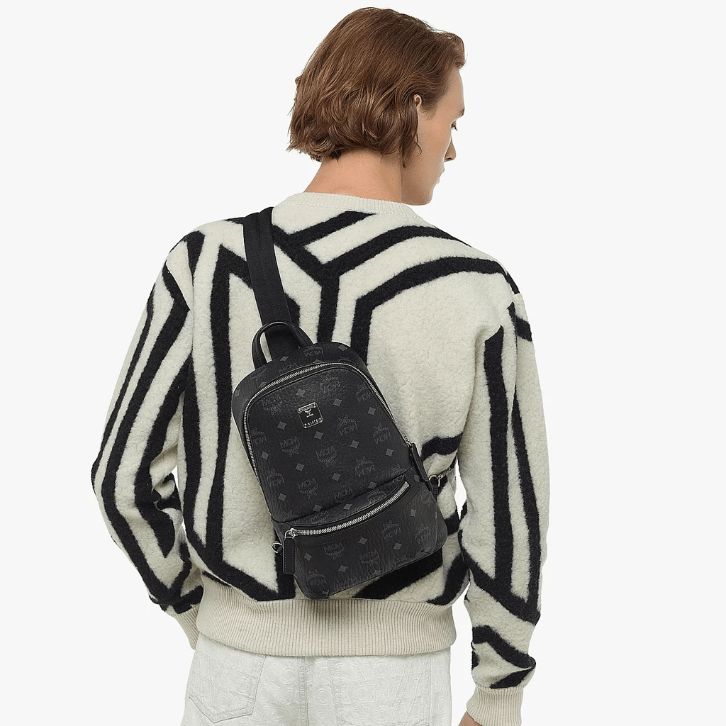 Balo MCM Aren Sling in Visetos 'Black' MMLBSKC01BK001 - Ảnh 3