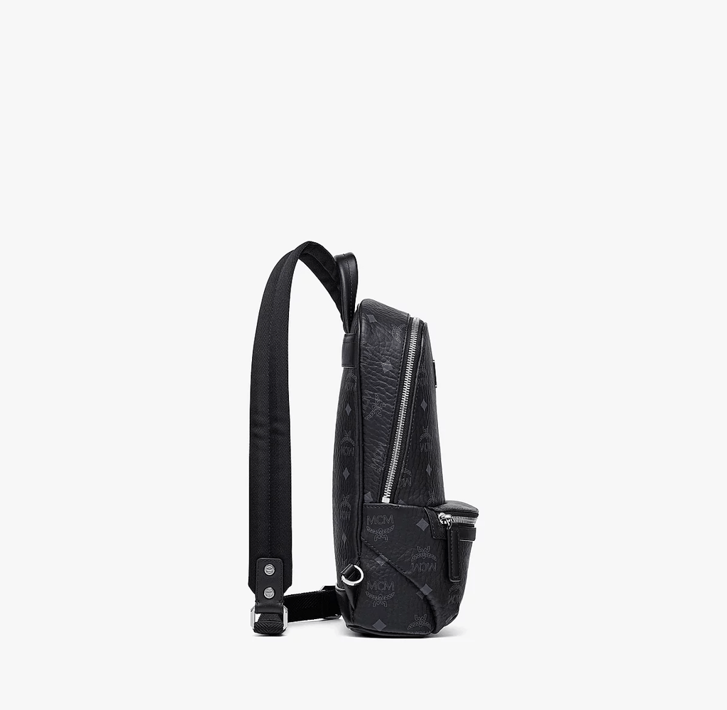 Balo MCM Aren Sling in Visetos 'Black' MMLBSKC01BK001 - Ảnh 5