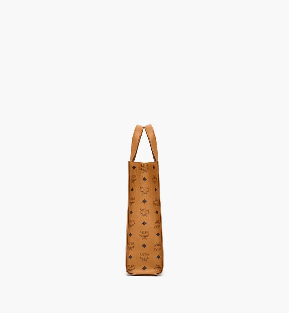 Alternative view of Túi MCM Portuna Tote in Visetos 'Cognac' MMTCSKC03CO001