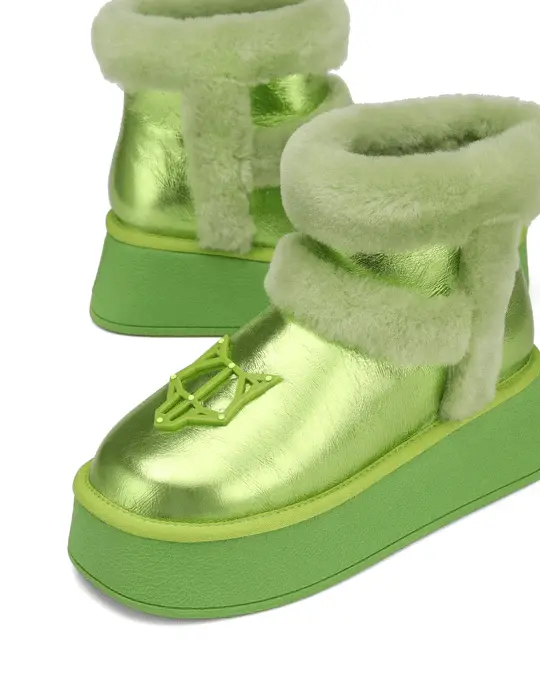 Giày Naked Wolfe Boost ARIEL METALLIC 'LIME' - Ảnh 4