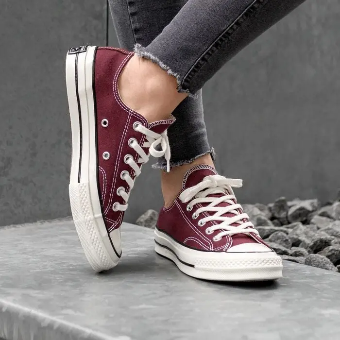 Giày Converse Chuck 70 Ox 'Burgundy' 162059C - Ảnh 3