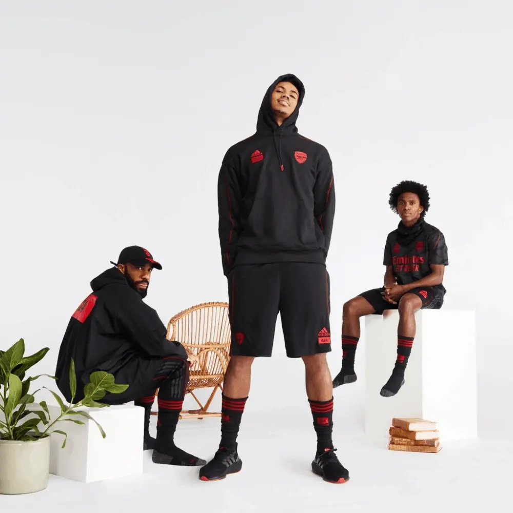 Giày Adidas 424 x Arsenal FC x UltraBoost 21 'Black Scarlet' GV9716 - Ảnh 7