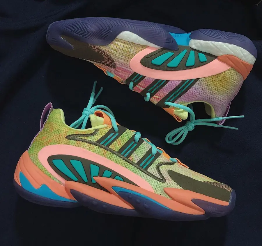 Giày Adidas Pharrell Williams x Crazy BYW 2.0 'Chalk Coral' FU7369 - Ảnh 5