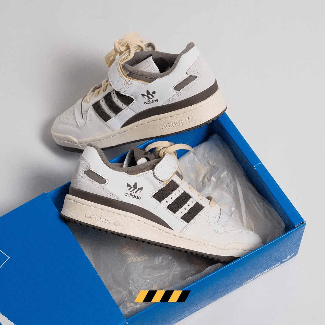 Giày Adidas Forum Low Off White Brown GX4567 - Ảnh 4