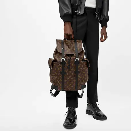 Alternative view of Balo Louis Vuitton Christopher Backpack Monogram Macassar M43735