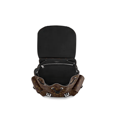 Balo Louis Vuitton Christopher Backpack Monogram Macassar M43735 - Ảnh 3