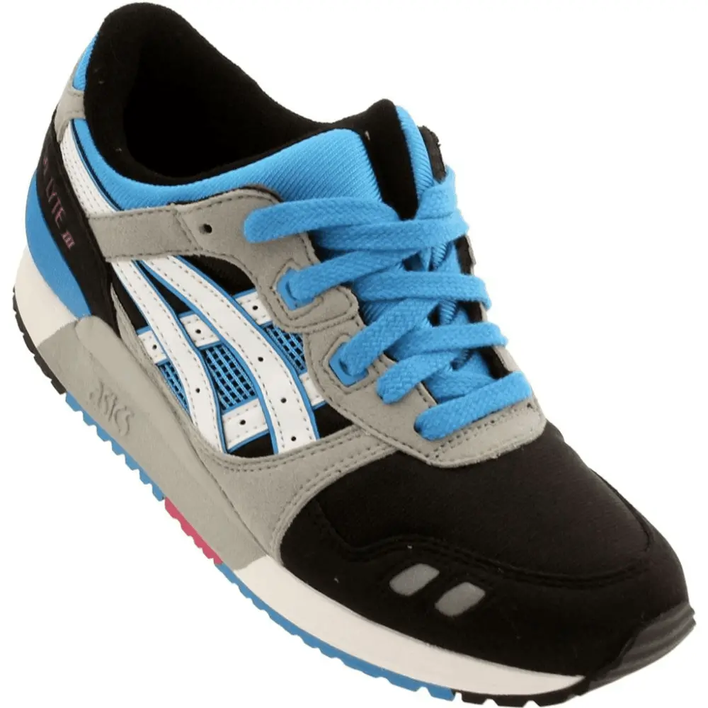 Alternative view of Giày Asics Gel Lyte 3 GS 'Black Blue' C5A4N-9001