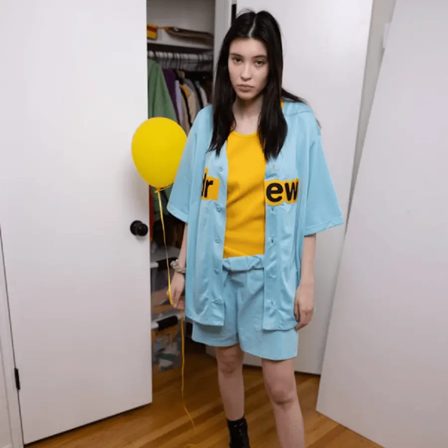 Alternative view of Áo Drew House Mesh Secret Baseball Jersey Sea Blue
