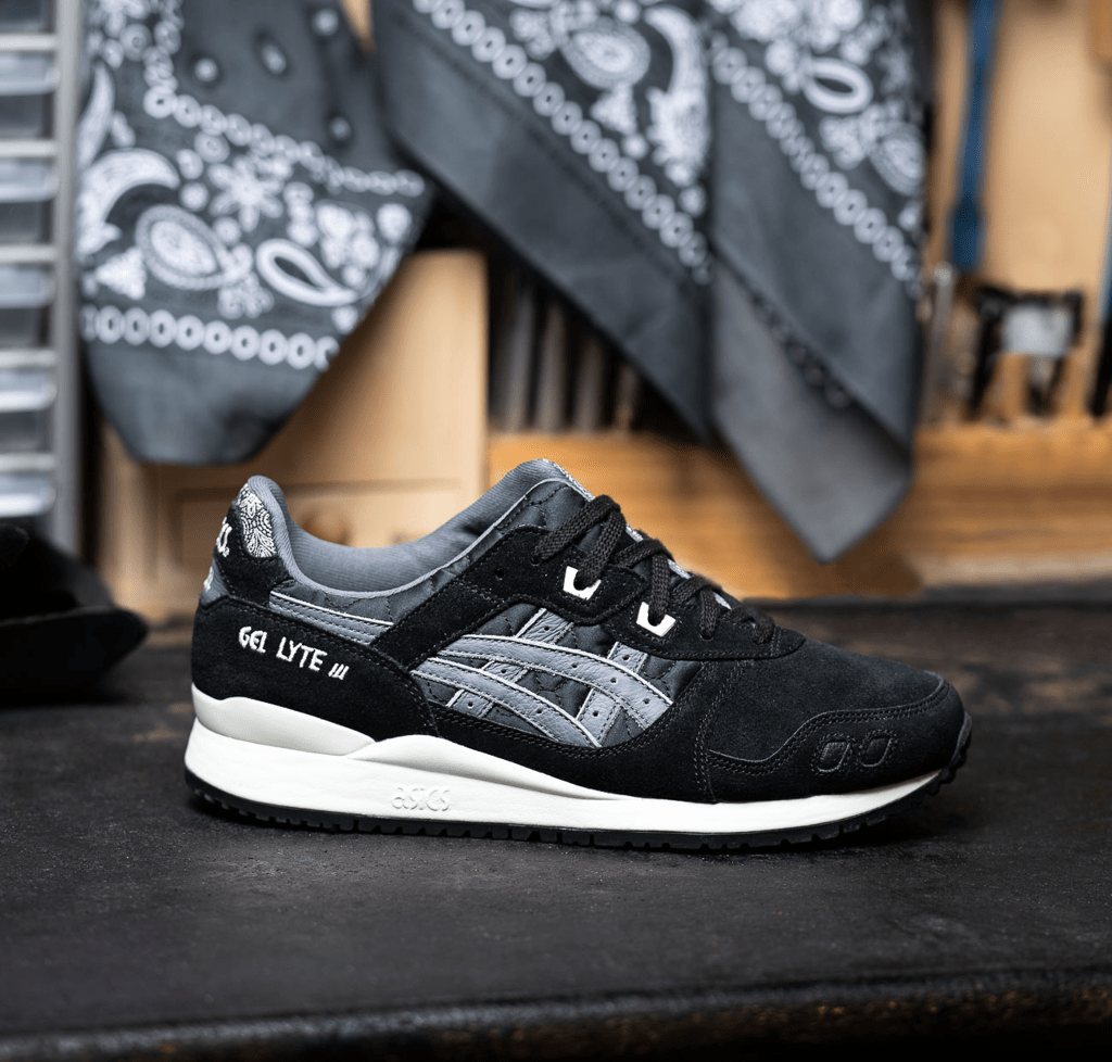 Giày Asics Gel Lyte 3 OG 'Black Bandana' 1201A318-001 - Ảnh 2