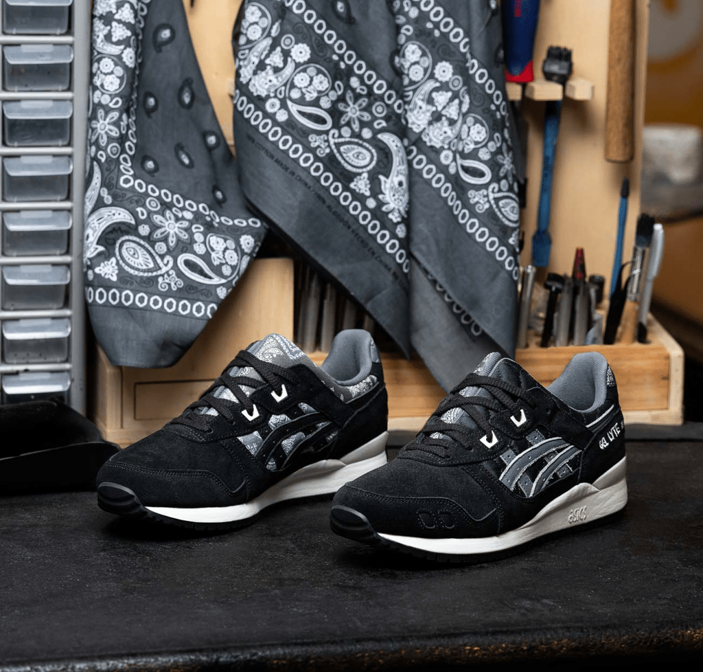 Giày Asics Gel Lyte 3 OG 'Black Bandana' 1201A318-001 - Ảnh 4