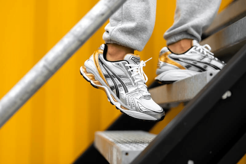 Giày Asics Gel Kayano 14 'White Pure Gold' 1201A019-102 - Ảnh 3