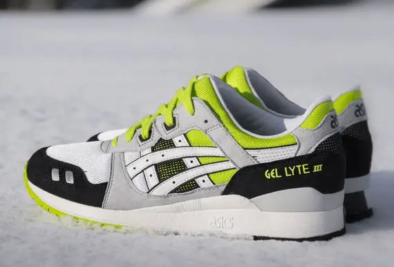Giày Asics Gel Lyte 3 White Lime H307N-0101 - Ảnh 3