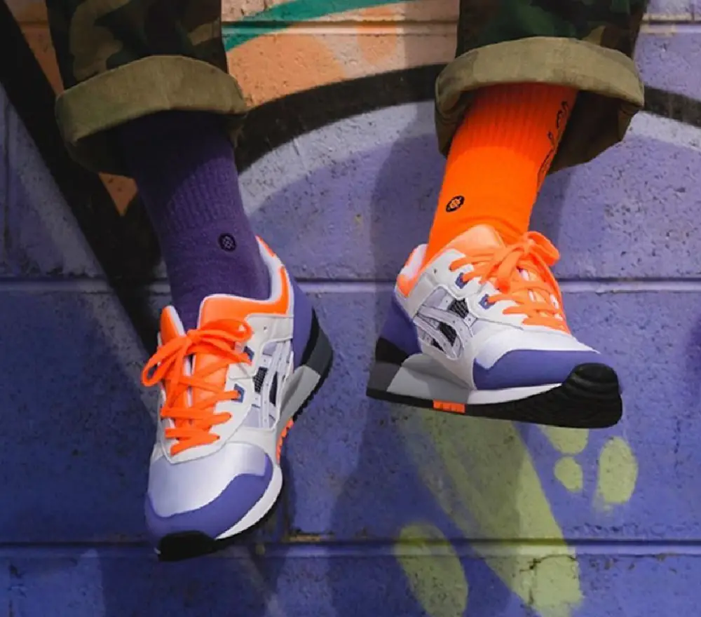 Alternative view of Giày Asics Gel Lyte 3 OG Retro 'Orange Purple' 2020 1191A266-102