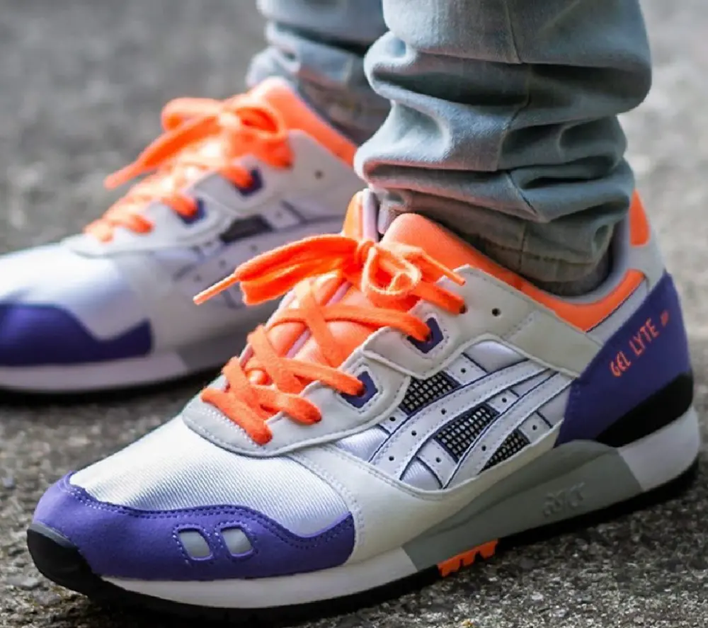 Giày Asics Gel Lyte 3 OG Retro 'Orange Purple' 2020 1191A266-102 - Ảnh 4