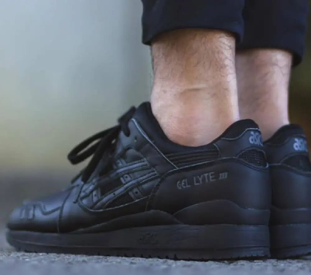 Giày Asics Gel Lyte 3 OG 'Triple Black' 1201A257-001 - Ảnh 4