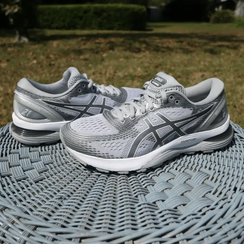 Giày Asics Gel Nimbus 21 Wide Mid Grey Silver 1012A155 020 - Ảnh 5