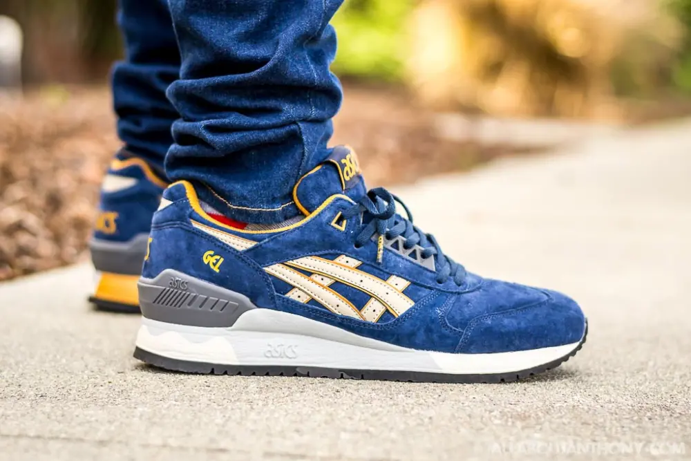 Giày Asics Gel Respector Navy H5X2L 5005 - Ảnh 5