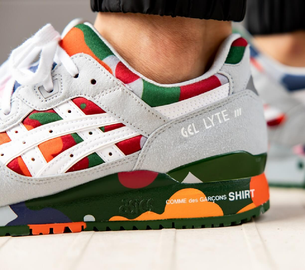Giày Asics Comme Des Garçons SHIRT x Gel Lyte 3 'Colorful Camo' 1201A132-000 - Ảnh 3