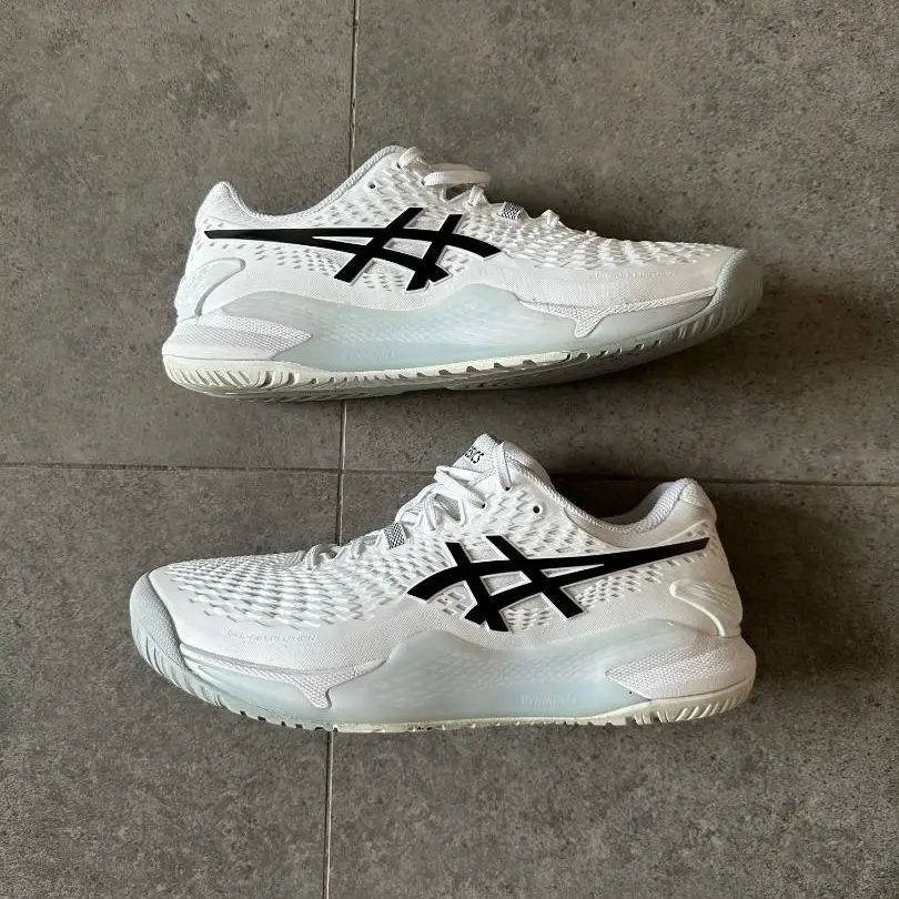Alternative view of Giày Asics Gel Resolution 9 'White Black' 1041A330-100
