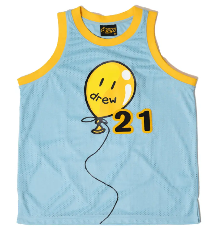 Áo Drew House Mesh Joy Basketball Jersey Sea Blue