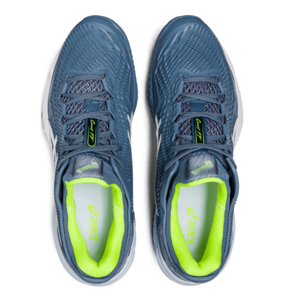 Giày Asics Court FF 3 OC 'Steel Blue Lime' 1041A369-400 - Ảnh 2