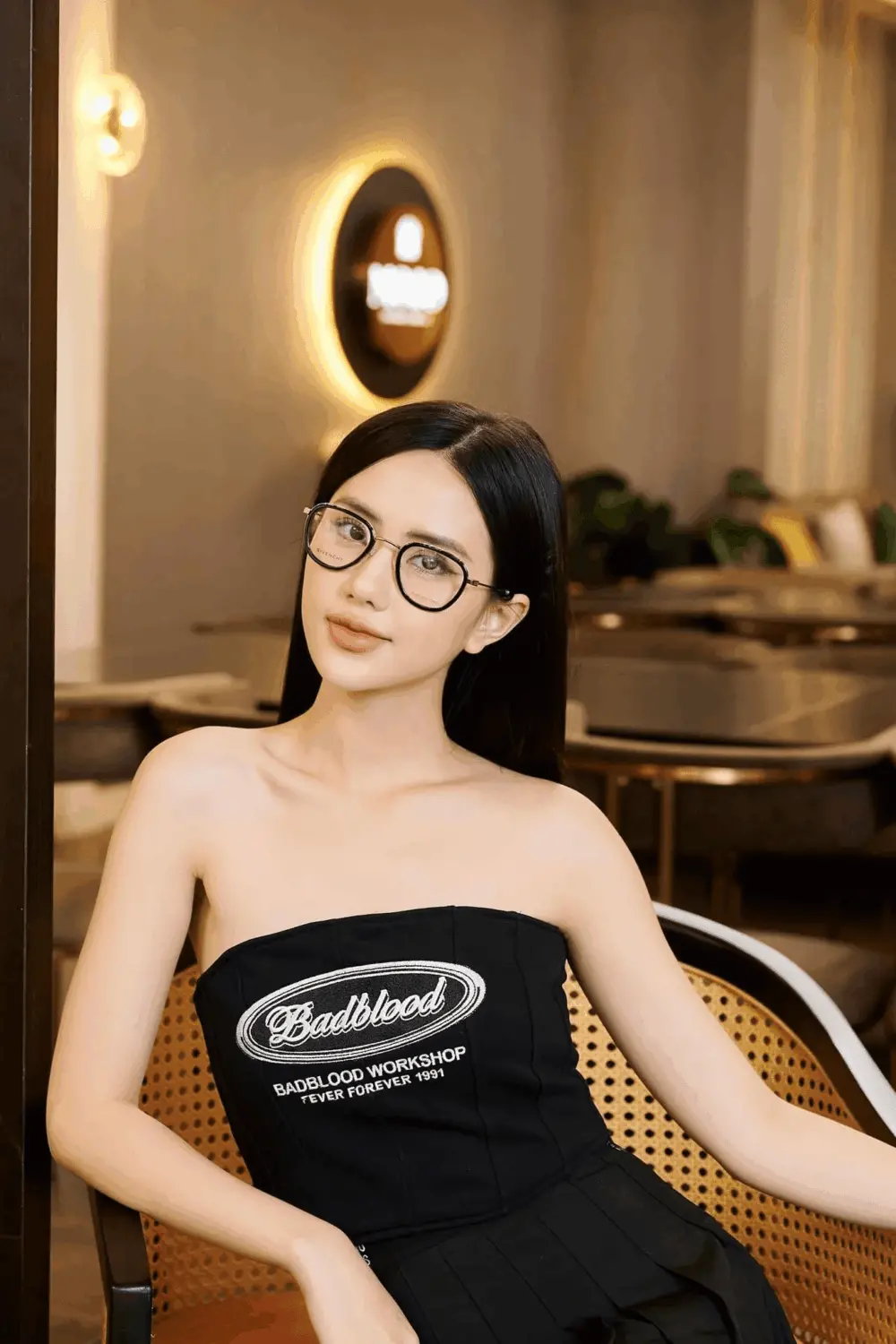 Alternative view of Kính Givenchy Eyeglasses 'Black Gold' GV-0120-RHL