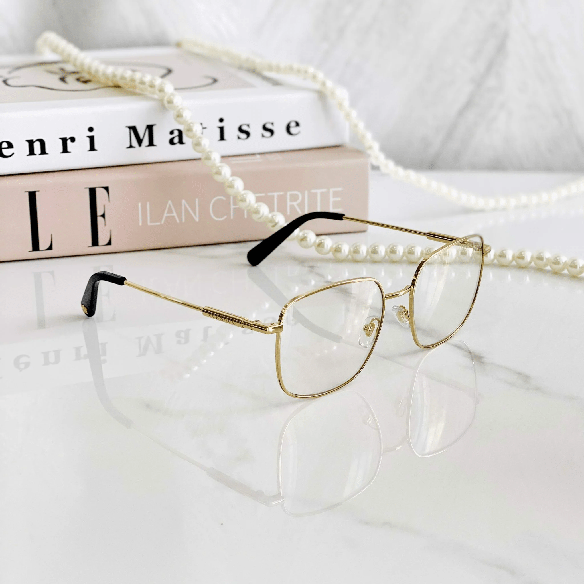Kính Versace Glasses 'Black Gold' VE1281-1002 - Ảnh 6