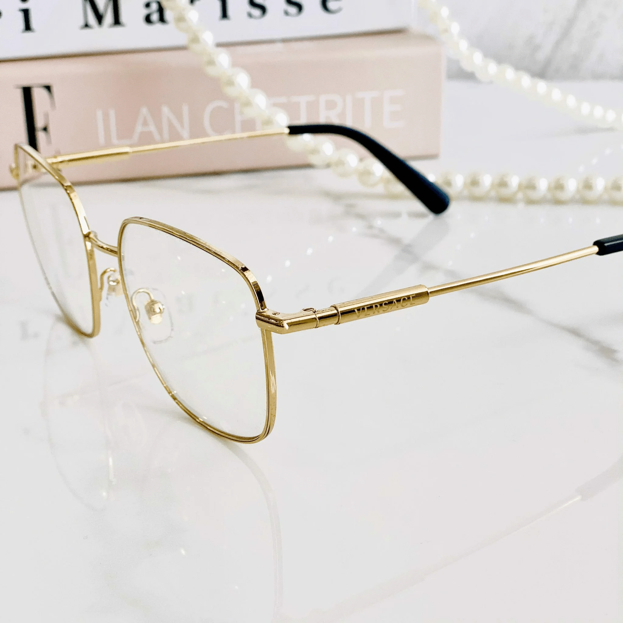 Kính Versace Glasses 'Black Gold' VE1281-1002 - Ảnh 5