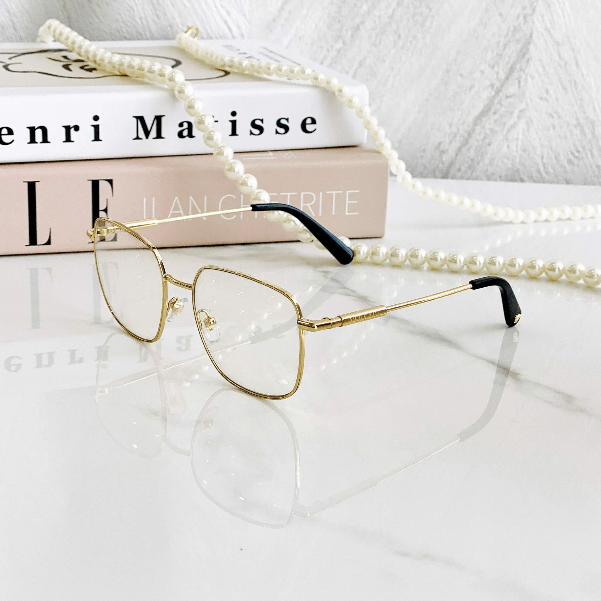 Kính Versace Glasses 'Black Gold' VE1281-1002 - Ảnh 4