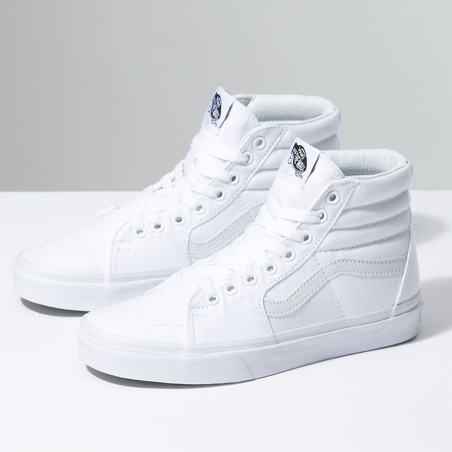 Giày Vans Sk8-Hi Canvas 'True White' VN000D5IW00 - Ảnh 2