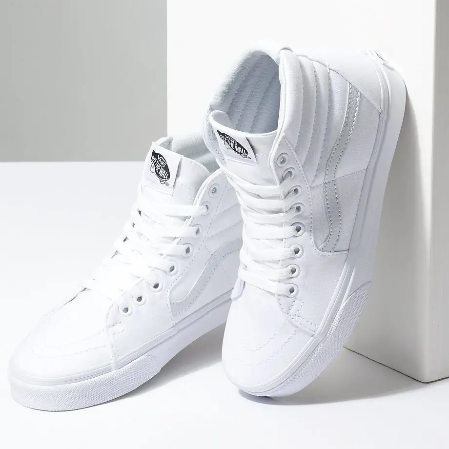 Giày Vans Sk8-Hi Canvas 'True White' VN000D5IW00 - Ảnh 3
