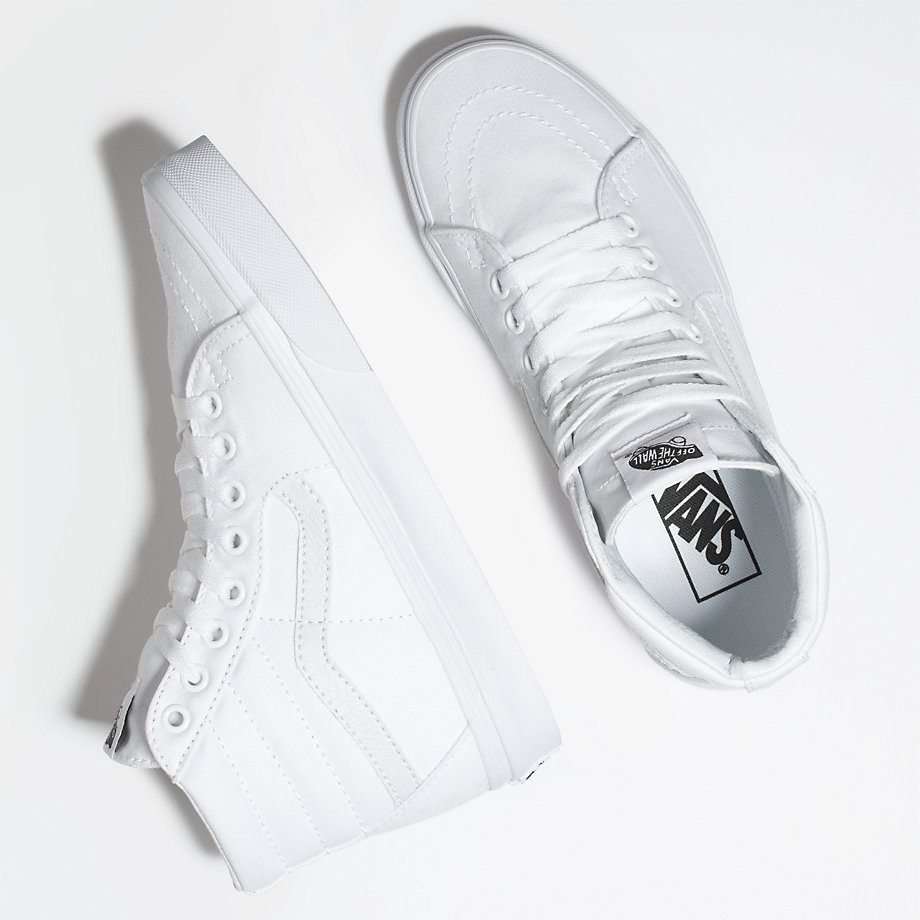 Giày Vans Sk8-Hi Canvas 'True White' VN000D5IW00 - Ảnh 4