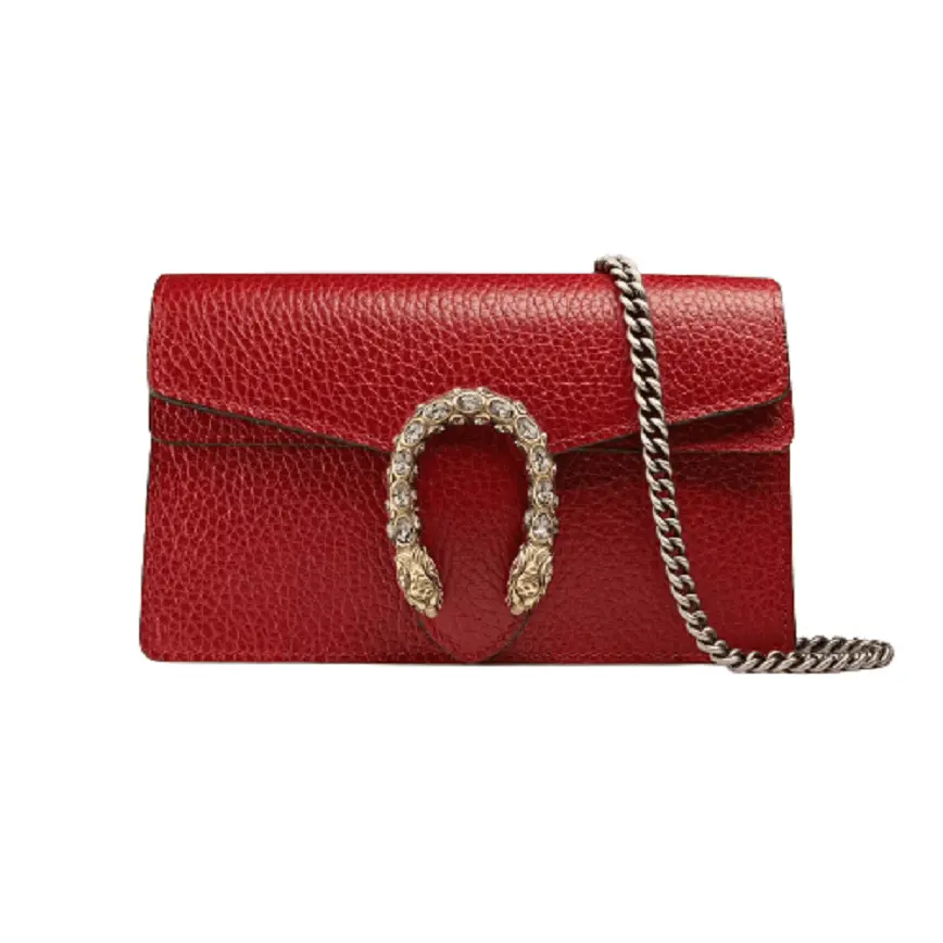 Túi Gucci Dionysus Leather Super Mini Hibiscus Red 476432-CAOGX-8990