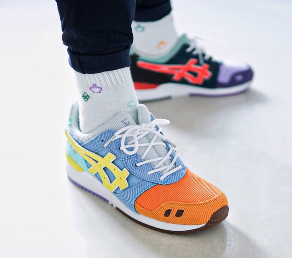 Giày Asics Sean Wotherspoon x Atmos x Gel Lyte 3 'Corduroy' 1203A019-000 - Ảnh 4