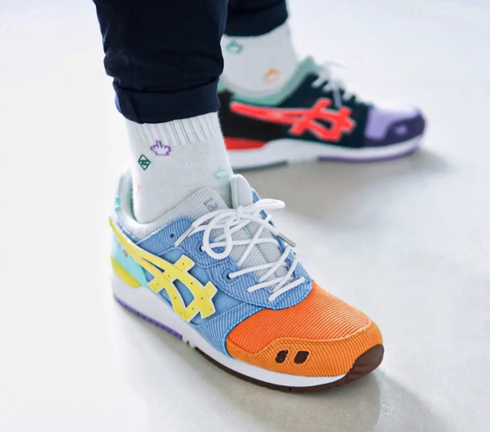 Giày Asics Sean Wotherspoon x Atmos x Gel Lyte 3 'Corduroy' 1203A019-000 - Ảnh 4