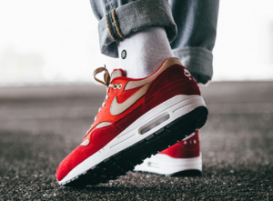 Alternative view of Giày Nike Air Max 1 Premium Retro 'Red Curry' 908366-600