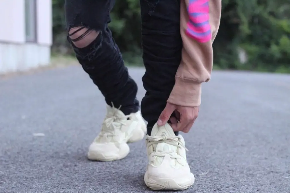 Giày Adidas Yeezy 500 'Super Moon Yellow' DB2966 - Ảnh 4
