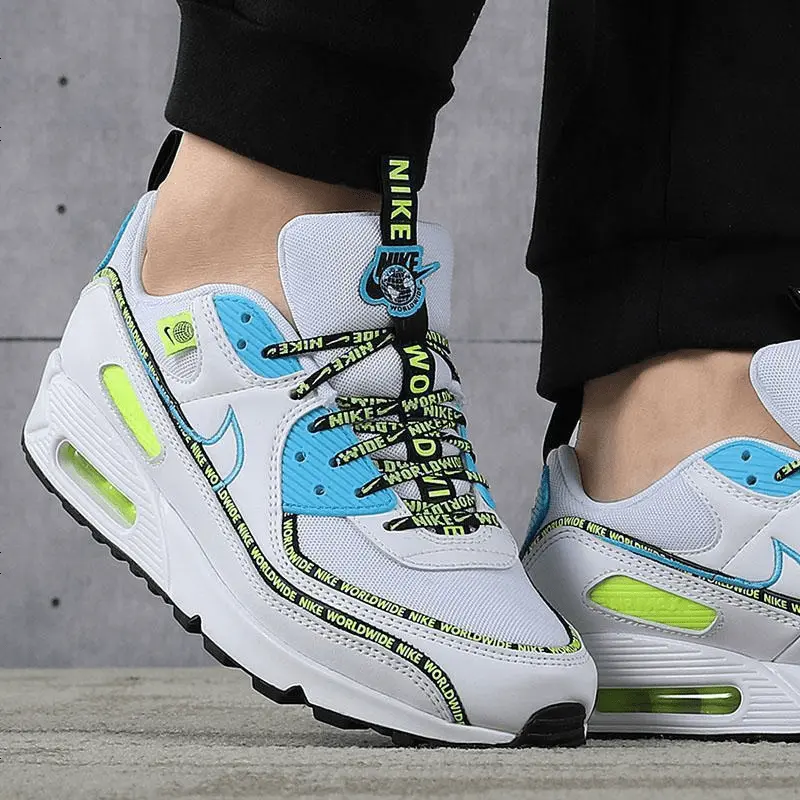 Giày Nike Air Max 90 SE 'Worldwide Pack - Blue Fury Volt' CZ6419-100 - Ảnh 5