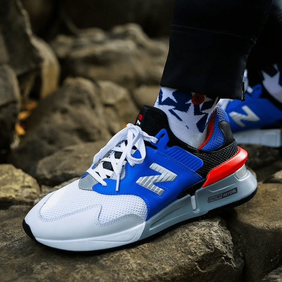 Giày New Balance 997 Sport v6 Re-Engineered 'Blue Orange' MS997JCE - Ảnh 2