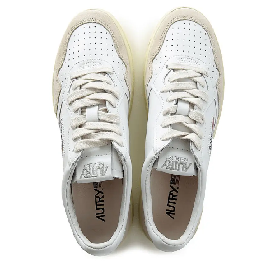 Giày Autry Low Leather Suede 'White' AULM-LS33 - Ảnh 4