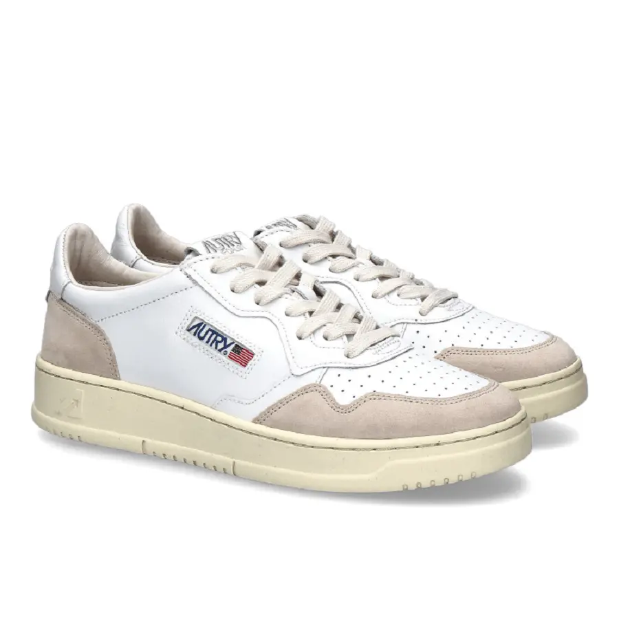 Giày Autry Low Leather Suede 'White' AULM-LS33 - Ảnh 3